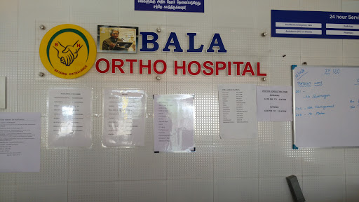 Bala Ortho Hospital, Opposite Govt Hospital, Near Bharath Petrol Bunk, Dharapuram Road, Tiruppur, Tamil Nadu 641605, India, Hospital, state TN
