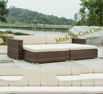 Rattan Pool Lounger 423