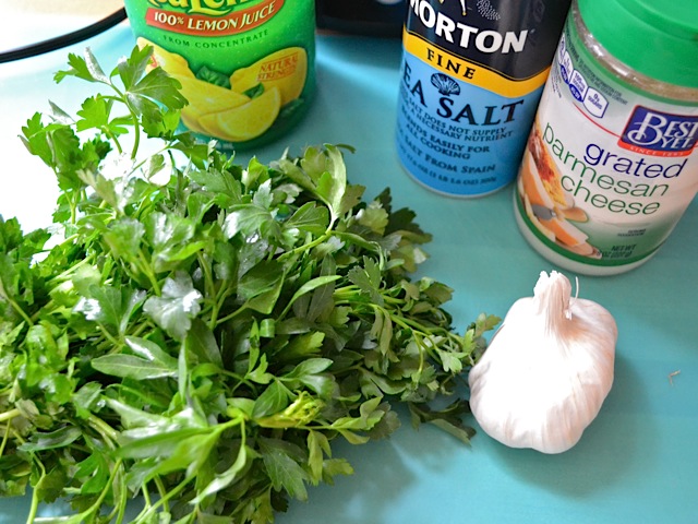 pesto ingredients on counter 