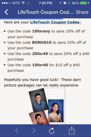 Coupon For Lifetouch School Portraits