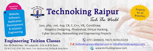 Technoking Raipur Ethical Hacking Training Institute, Technoking Training Institute Above Rajput Gym Lakhenagar Dhal, Mukut Nagar, Raipur, Chhattisgarh 492001, India, Software_Training_Institute, state CT