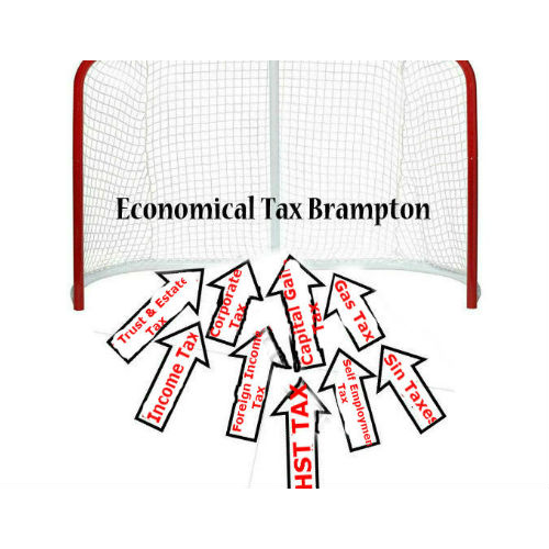 Economical Tax Return Service Brampton www.ecotax4u.com logo