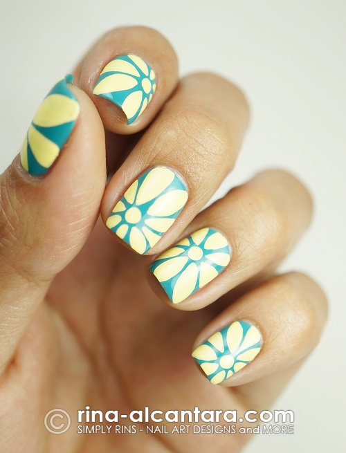 A Closer Look at Flowers Nail Art Design by Simply Rins