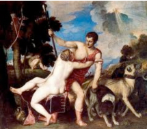 Venus y Adonis, Tiziano