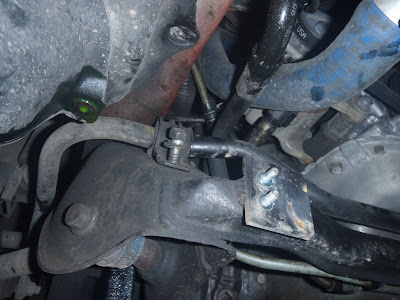 Sway Bar Bolted to Sub Frame