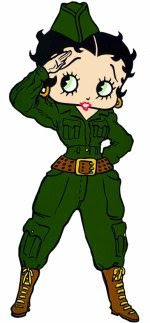 Betty Boop militar