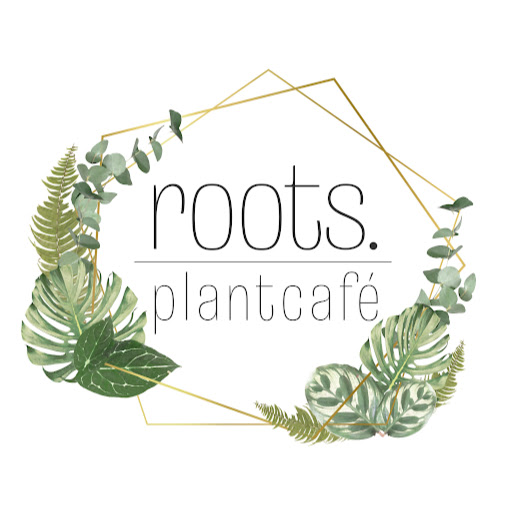 roots. Pflanzencafé logo