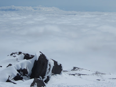 Mt Adams with Mt Hood to the right (not really visible in the picture)