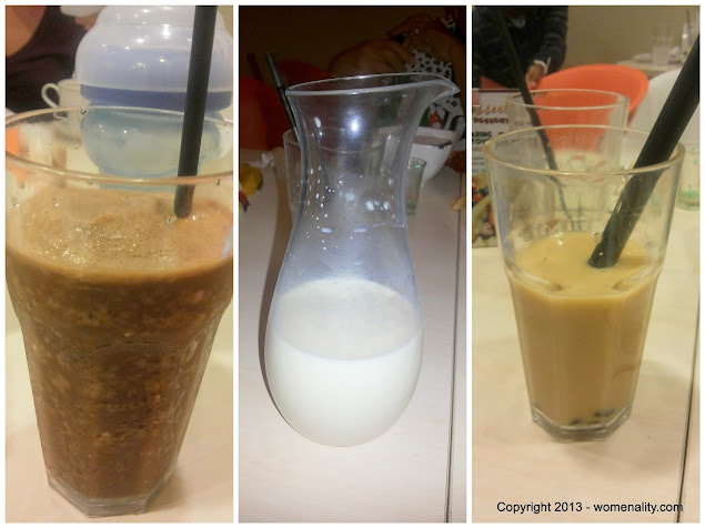Choco Milk Shake, Fresh Milk and Milk Tea