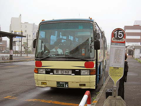 阿寒バス「釧路羅臼線」・・16　釧路駅バスターミナルにて