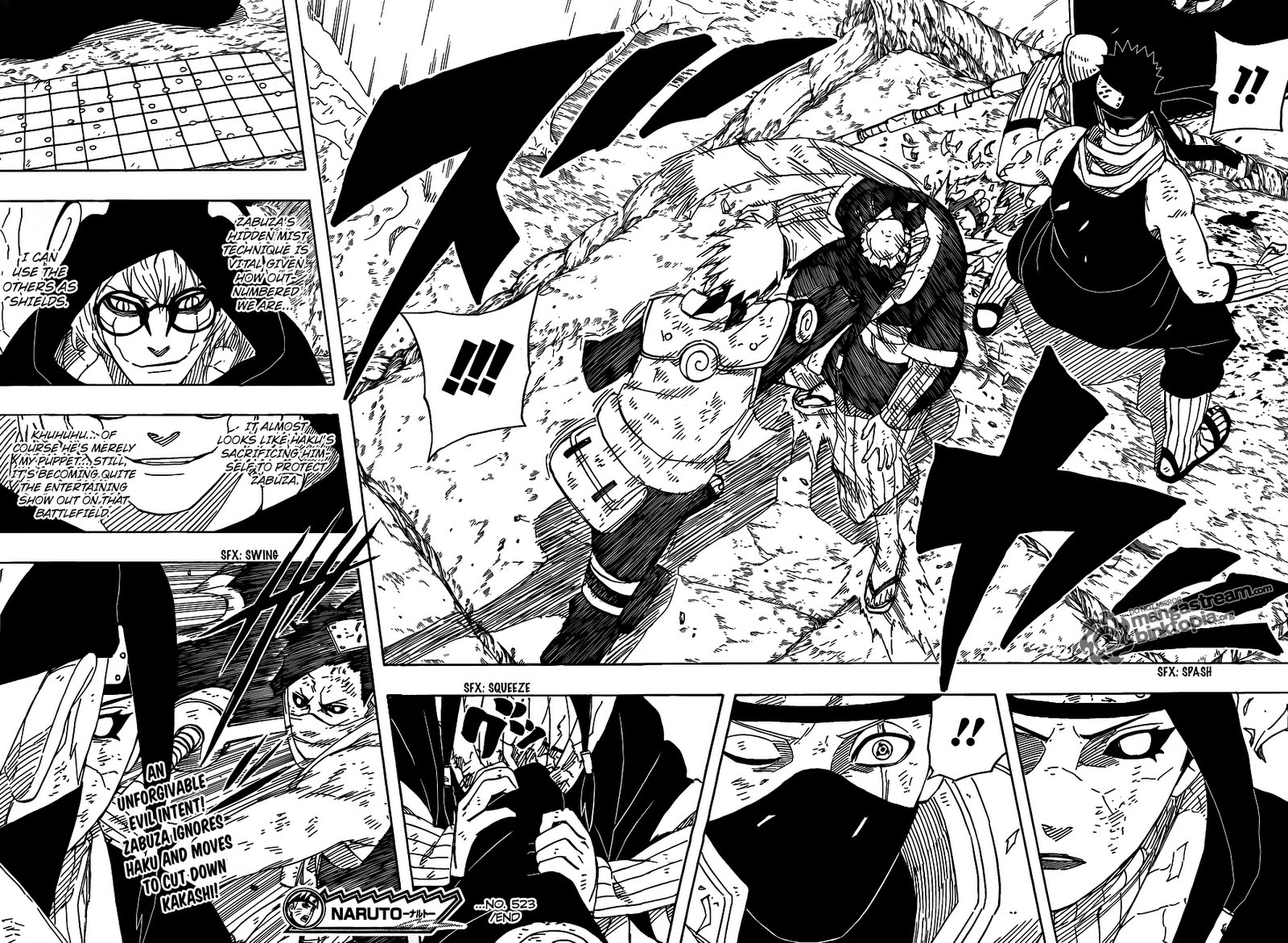 Naruto Shippuden Manga Chapter 523 - Image 16-17