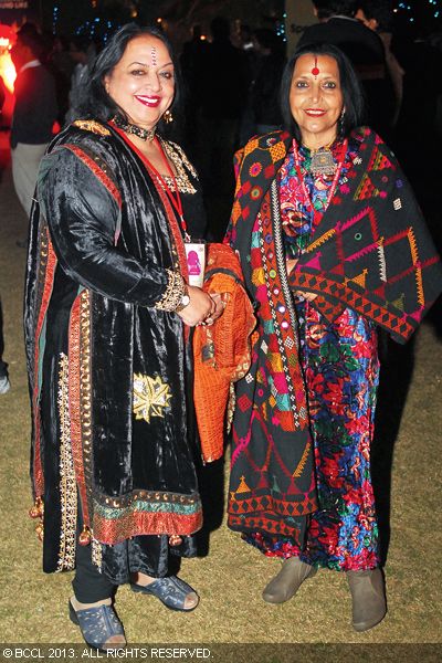 Rama and Tripti enjoying a musical extravaganza during the Jaipur Literature Festival.