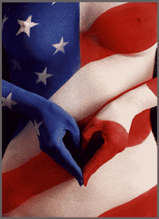 American Flag Body Art and Painting pictures