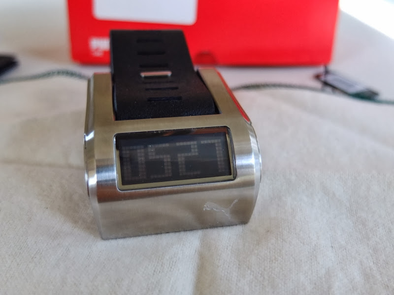 FS: Puma Stream stainless steel digital reverse LCD watch (unusual ...