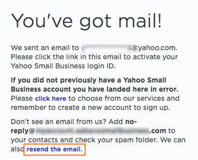 screenshot of email sending confirmation