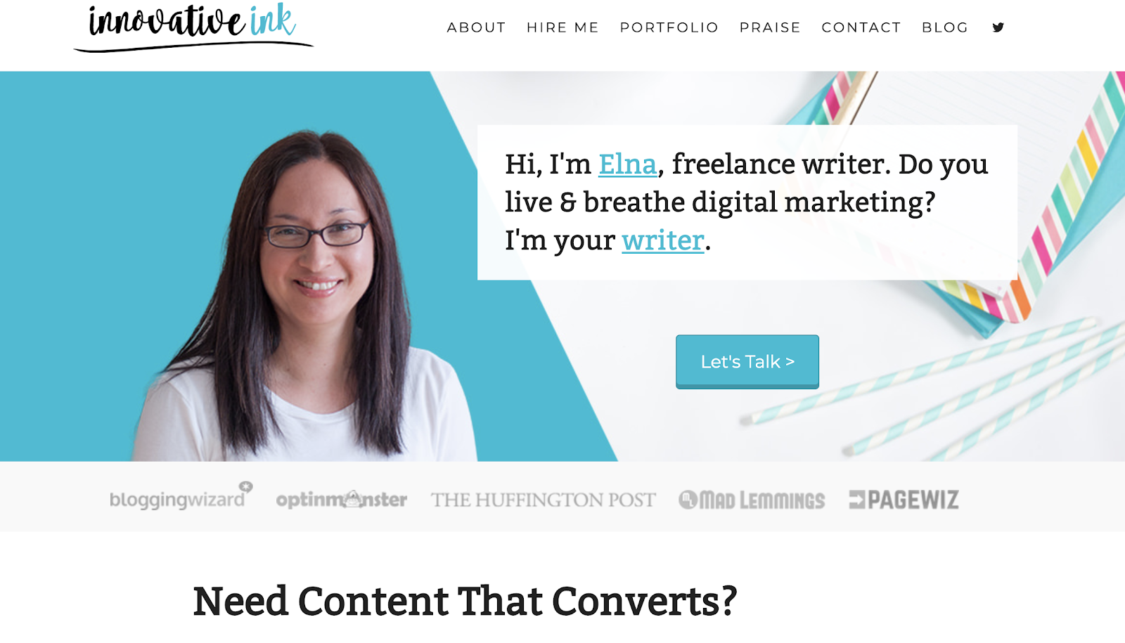 An Online Portfolio Can Change Your Career 17 Writer Websites We Love 