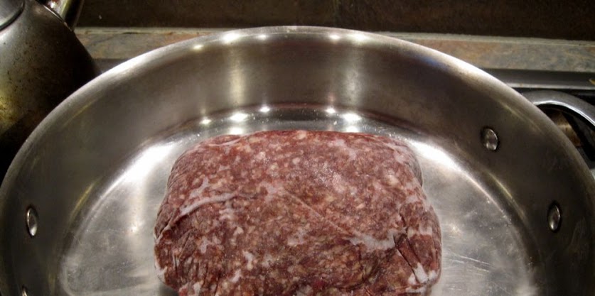 cook ground beef from frozen