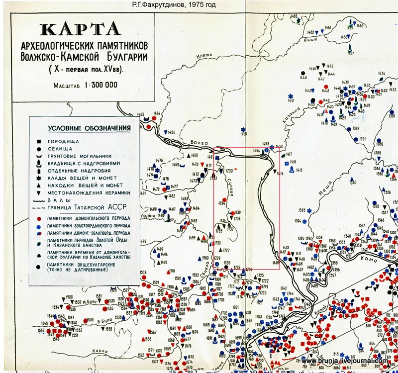 археологические памятники мордовии на карте