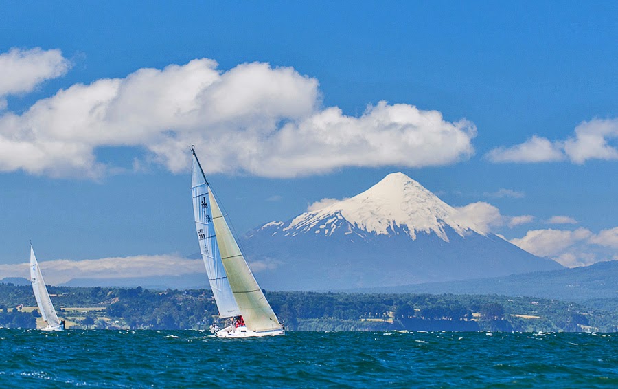 J/105 sailing off Chiloe, Chile - Puerto Montt