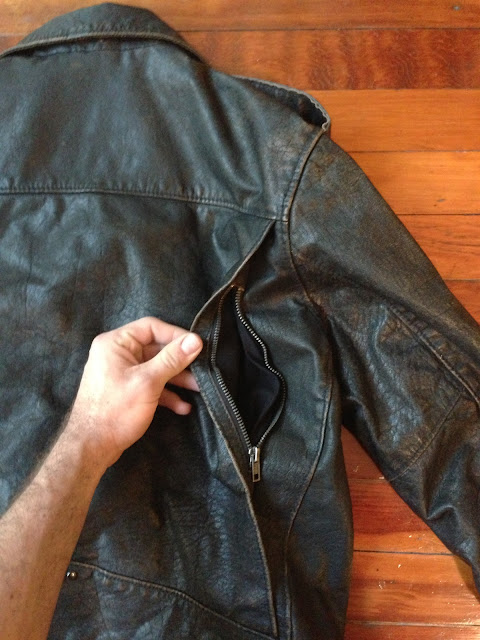 LVC: Levi's Vintage Clothing Leather Biker Jacket in Black