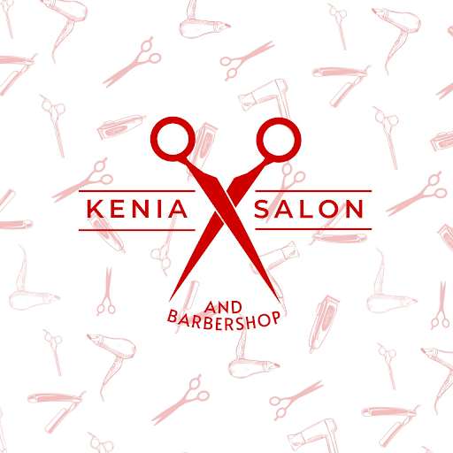Kenia salon and barbershop logo
