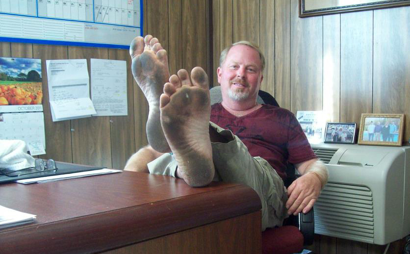 Randy Scott Working Barefoot