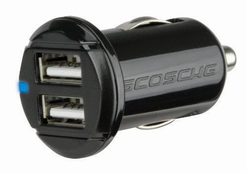  Scosche USBC202M  Dual 10 Watt (2.1A) USB Car Charger works with iPhone 5, 5S and 5C