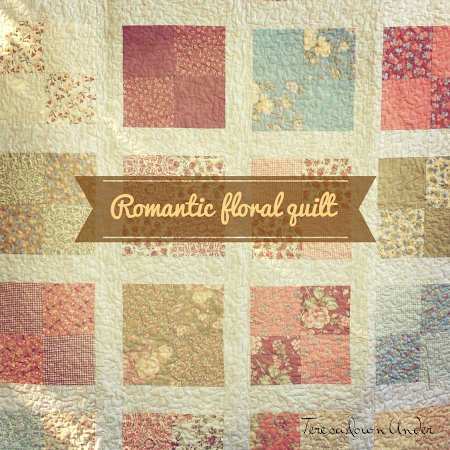 Romantic floral quilt tutorial