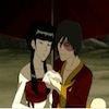 Zuko offering Mai a seashell.