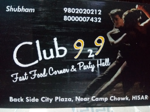 club 929, back side city plaza near, Camp Chowk, Het Ram Park Colony, Hisar, Haryana 125011, India, Club, state HR