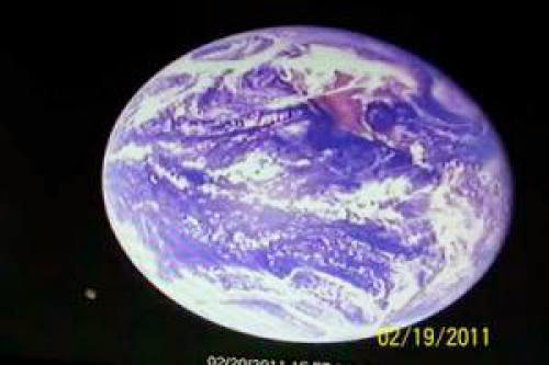 Ufo Caught In A Satellite Image Of Earth
