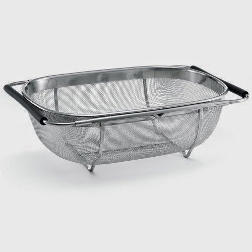  Polder 6631-75 Stainless-Steel Sink Strainer with Extending Rubber-Grip Arms