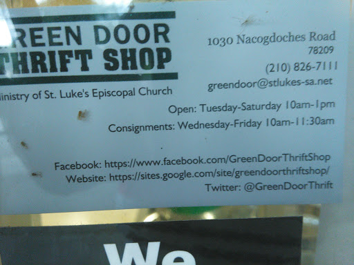 Thrift Store «Green Door Thrift Shop», reviews and photos, 1030 Nacogdoches Rd, San Antonio, TX 78209, USA