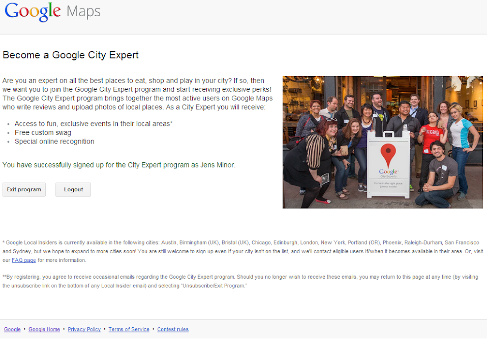Google City Expert