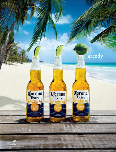 Great example of the Corona beer commercials