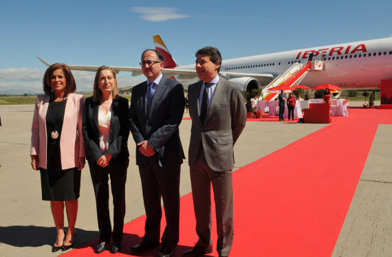 Nuevo A330 de Iberia bautizado como 'Madrid'