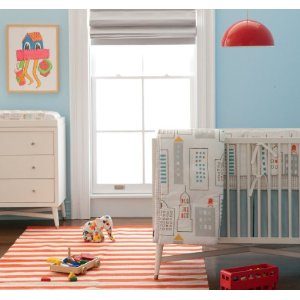  Dwellstudio Crib Set, Skyline