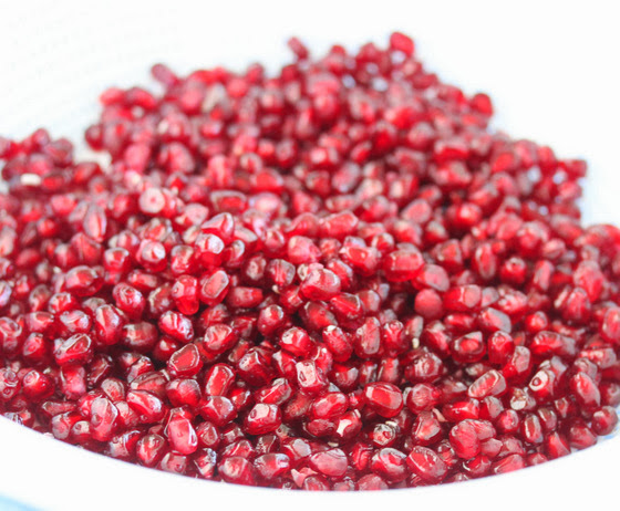 photo of pomegranate seeds