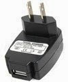  Universal USB Home/Wall/Travel Charger Adapter (Black)-US for Ipod apple