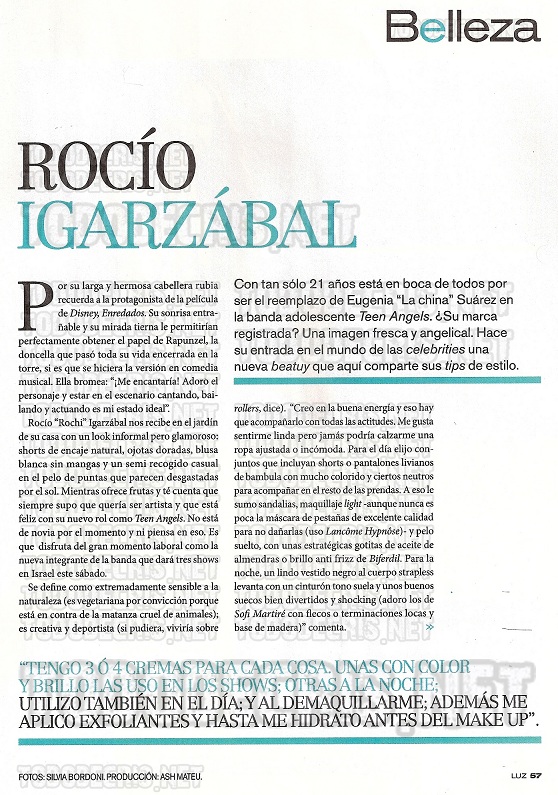 Рочи во списанието ''Luz'' Foto+4+Marcada