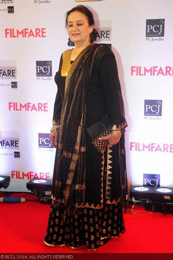 Dolly Ahluwalia looks graceful as she walks the red carpet at the 59th Idea Filmfare Awards 2013, held at the Yash Raj Studios in Mumbai, on January 24, 2014.