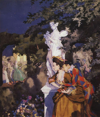 Konstantin Somov - Harlequin in love, 1912