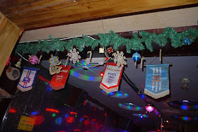 Christmas decorations at a bar in Changsha, China