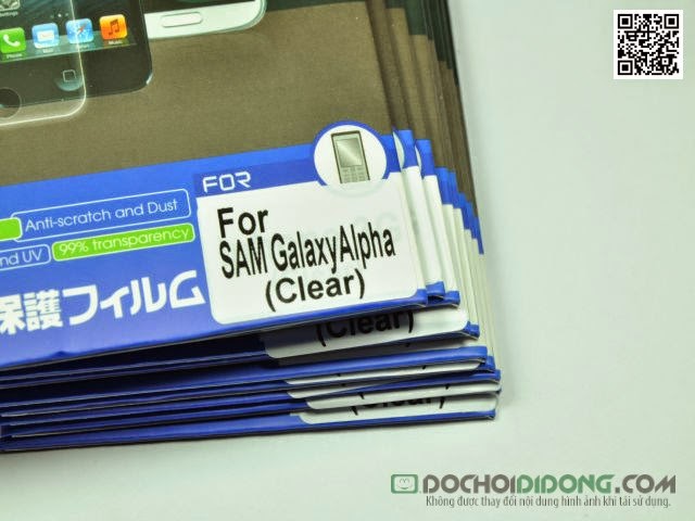 Miếng dán màn hình Samsung Galaxy Alpha G850 loại trong 