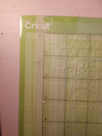 I didn't have a 12x24 mat so I taped two 12x12 mats together