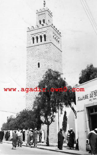 مسجد تالبرجت قبل وبعد الزلزال Minaret