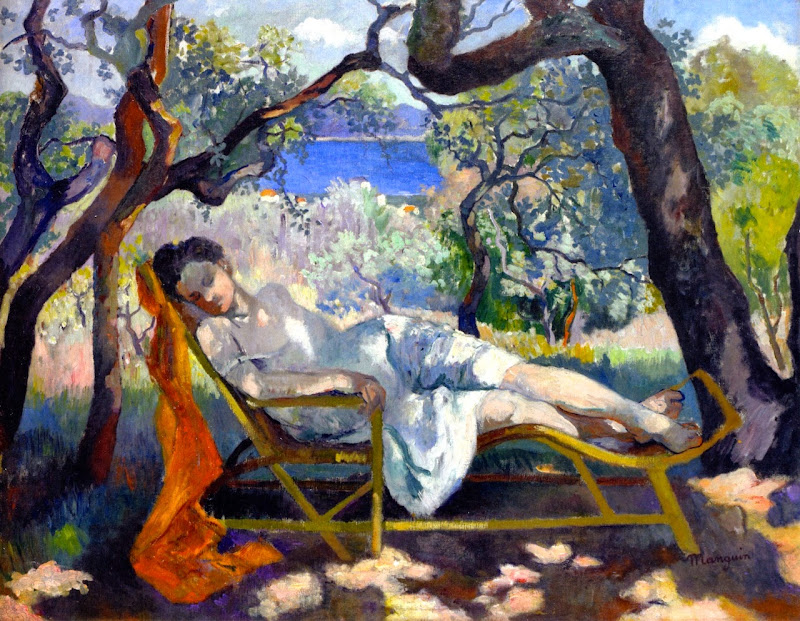 Henri-Charles Manguin - Siesta in the rocking chair