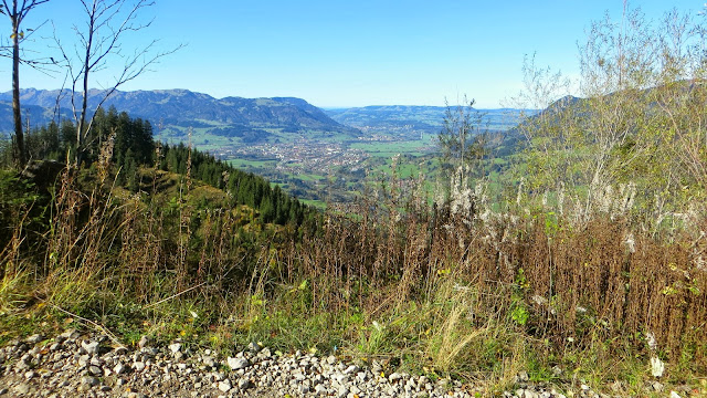 Blick vom Panoramaweg auf Sonthofen Imberg Allgäu