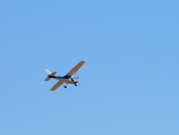 A plane that buzzed us a couple of times while touring Goblin Valley