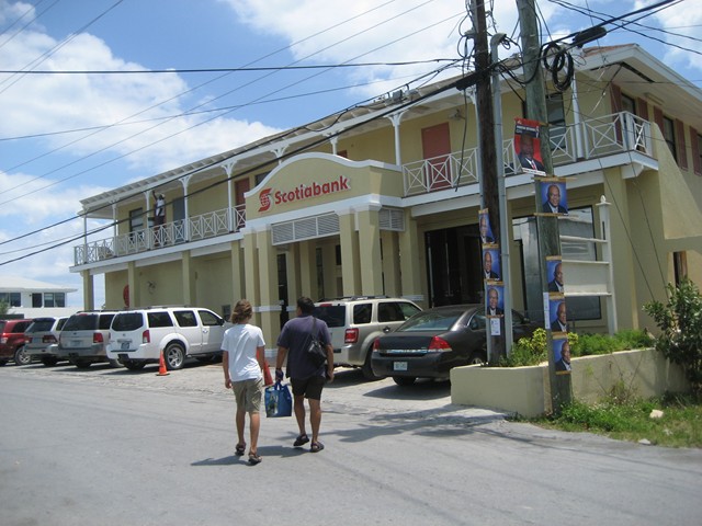 One of two banks in George Town